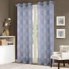 RT Designer Collection Sheryl 2 Pack Embroidered Dorly Luxurious Decorative Grommet Curtain Panel 36" x 96" Slate Blue - 2 of 4