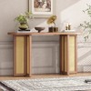 KIGFTSOD Farmhouse Rattan Console Table - Narrow Storage Entryway Table, Ideal for Living Room & Entrance Hallway - 3 of 4