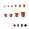 Crescent Garden In/Outdoor Emma Round Plastic Flower Planter Pot - 3 of 4