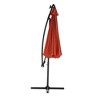 Sapphtopaz 10Ft Outdoor Umbrella Waterproof Sun Shades Cantilever Umbrellas with Crank and Cross Base for Garden, Pool, Backyard, Patio - 4 of 4