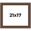 PosterPalooza | Traditional Brown Picture Frame - UV Acrylic, Backing Board, Hanging Hardware Included - 2 of 4