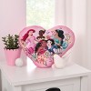 Disney Princesses Courage and Kindness Pink, Ariel and Tiana, Cinderella and Jasmine, Moana, and Snow White Heart Shaped Squishy Pillow - 4 of 4