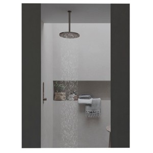 GlasFlength Decorative Wall Mirrors Wall Art Rectangle Mirror Vanity Mirror Accent Mirror Metal Frame Mirror for Living Room, Black, 17.7"*0.7"*60" - 1 of 4