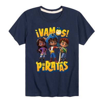 Boys' - Santiago of The Sea - Vamos Piratas Short Sleeve Graphic T-Shirt