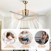 Parrot Uncle 54" Gold Standard Ceiling Fan with Remote - 4 of 4