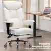 COMHOMA Big and Tall Office Chair 400lbs High Back Chair with Ergonomic Lumbar Support, Leather Executive Chair with Footrest - 4 of 4
