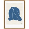 Kate & Laurel All Things Decor 18"x24" Sylvie Head Down II Royal Framed Canvas by Rocket Jack Natural - 2 of 4