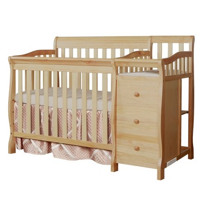 Dream On Me Jayden 4 in 1 Mini Convertible Crib And Changer Neutral Brown Target