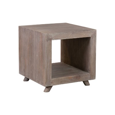 Kybos Cube Nightstand Bedside Gray Wash - East At Main