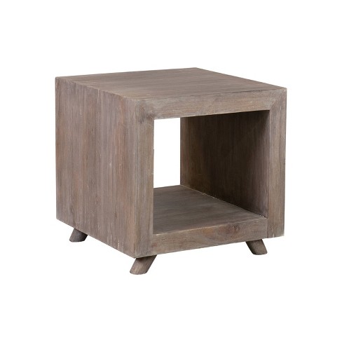 Kybos Cube Nightstand Bedside Gray Wash East At Main Target
