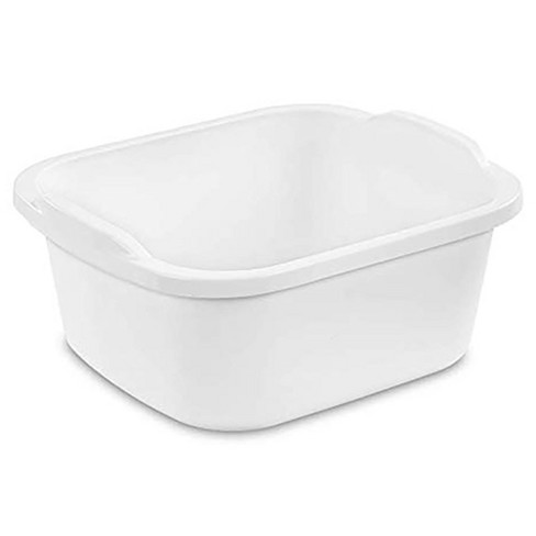 Sterilite 06475808 12-Quart Dish Pan New and Revised Handle 8-Pack Red 