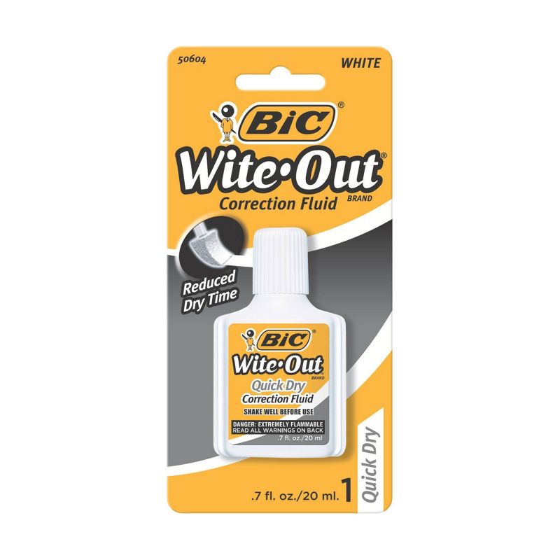 BIC Wite-Out Correction Fluid, 0.7oz, 1 of 5