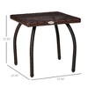Aghana Digitals Outdoor Coffee Table with Hand-Woven PE Rattan, Tempered Glass Top, Weather & UV - 4 of 4