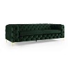 MINIMORE Modern Style Ghaleb 93.3"W  3Seater Square Arms Chesterfield Sofa - 3 of 4