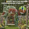 Coucheta Metal Garden Arch Trellis for Climbing Plants Outdoor, Garden Arbors&Arches, Wedding Arch Frame Archway for Balloons Christmas Party Decor - 3 of 4