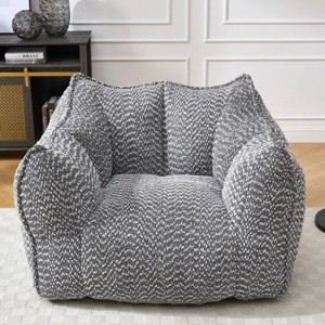 Soft Bean Bag Chair With High Resilience Foam Core,Bean Bag Chair For Adults,Lazy Sofa,Single Sofa,Bean Bag Chair Sofa-Cuddlewood - 1 of 4