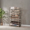 Shoe Rack, 8-Tier Shoe Organizer, Metal Shoe Storage, Entryway, Set of 2, 4-Tier Stackable Shoe Shelf, with Adjustable Flat or Angled Shelves - 3 of 4