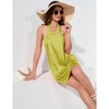 Satin Dress for Women Mini Cross Halter Neck Beach Dresses Summer Casual Sleeveless Backless Dress Sexy Party - 3 of 4