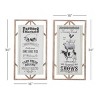 Farmhouse Wood Sign Wall Decor: Olivia & May, Vertical Panels for Kitchen & Utility Room - 3 of 4