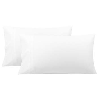 PiccoCasa Hotel Bedroom Soft Cotton Envelope Closure Pillowcases Set of 2