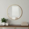 HomeRoots 31" Gold Metal Round Framed Accent Mirror - 2 of 4