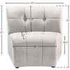Meridian Furniture,Limitless Velvet Modular Chair - 4 of 4