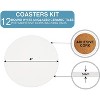 Pintar Art Supply 4" Round Make Your Own Coasters Kit - 12 Pack - 2 of 4
