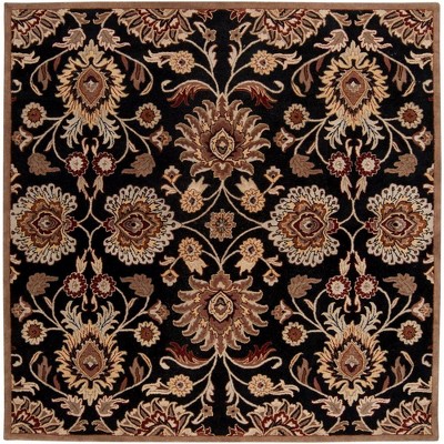 Mark & Day Eckville 6'x6' Square Tufted Indoor Area Rugs Black