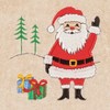 Linum Home Textiles Christmas Santa Waving - Embroidered Luxury 100% Turkish Cotton Hand Towels - 3 of 3