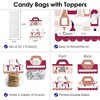 Big Dot of Happiness But First, Wine DIY Wine Tasting Party Clear Goodie Favor Bag Labels Candy Bags with Toppers Set of 24 - 3 of 4