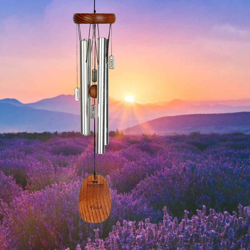Woodstock Windchimes Woodstock Charm Chime Hero, Wind Chimes For Outside, Wind Chimes For Garden, Patio, and Outdoor Décor, 16"L, 2 of 7