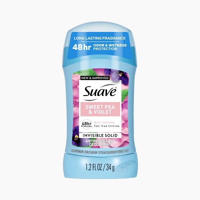 Suave Sweet 48-Hour Antiperspirant & Deodorant Stick - Pea & Violet - 1.2 fl oz