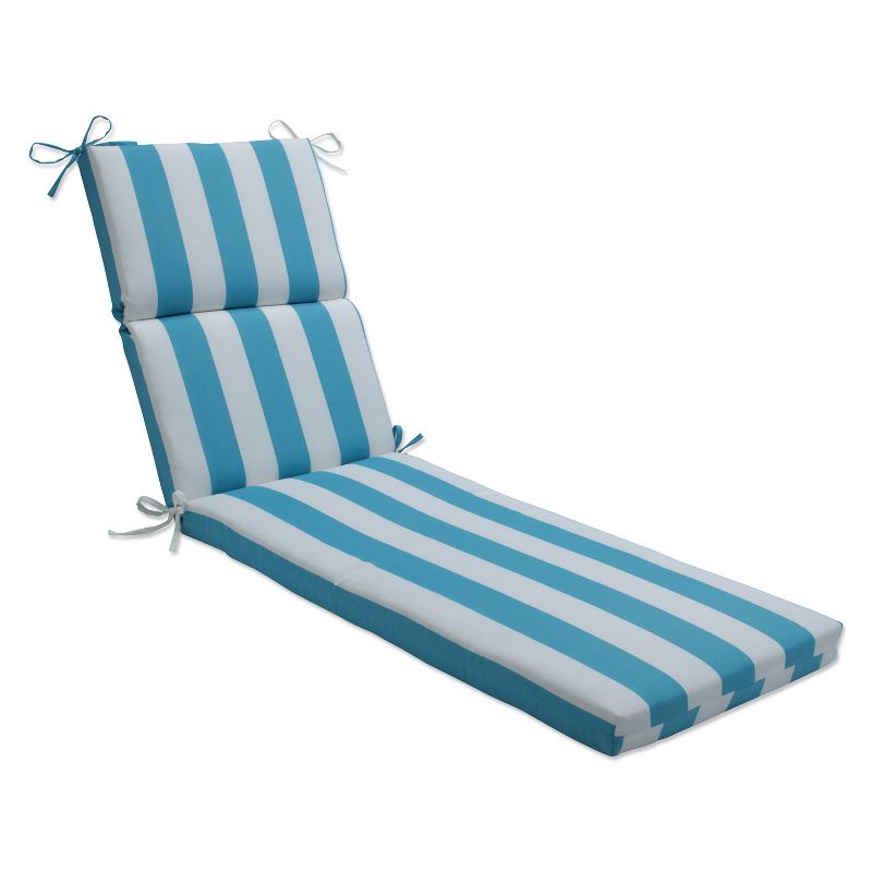 Cabana Stripe Chaise Lounge Outdoor Cushion - Pillow Perfect, 1 of 8