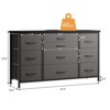 Jojoka Dresser TV Stand, Wide Entertainment Center with 10 Drawers for 55” TV,  Waterproof Wood Top - 3 of 4