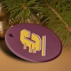 Central Michigan University Logo Porcelain Holiday Christmas Tree Ornament - 4 of 4