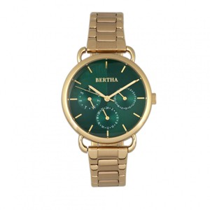 Bertha Gwen Bracelet Watch w/Day/Date - Gold - 1 of 3