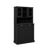 GDFStudio Krixi Modern 32.68'' Bathroom Cabinet with Tilt-Out Laundry Basket and 2 Adjustable Shelves - 4 of 4