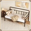 Garvee Twin Daybed with Classic Headboard – Heavy Duty Steel Slats, Sofa Bed Frame for Living Room, Bedroom, Guest Room, No Box Spring Needed - 3 of 4