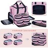 Paaaawaters Large Cosmetic Bag with 4 Removable Case and 2 Removable Dividers Double Layer Travel Storage Organizer - 3 of 4
