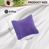 Unique Bargains Delicate Jewelry Storage Display Velvet Bracelet Watch Pillow 3.5"x3.1" 6 Pcs - 2 of 4