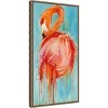 Amanti Art Flamingo Pose by Kathleen Broaderick Canvas Wall Art Print Framed 14 x 27-in. - 3 of 4