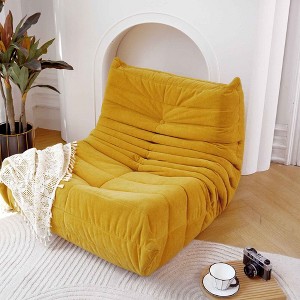 CAVINAS Polyester Bean Bag Chair,Lazy Floor Sofa Chair with High-Density Memory Foam and Armless Design,Cozy Lounge Chair for Living Room - 1 of 4