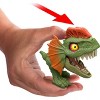 Jurassic World Mighty Little Biters Dilophosaurus Dinosaur Toy with Bite Action, Eye Change, Collectible Figure - 3 of 4