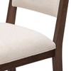 Plank+Beam 24" Counter Height Chair, Set of 2 Solid Wood Modern Kitchen Stools with Cushion - 4 of 4