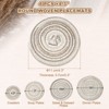 Unique Bargains Woven Braided Washable Decorative Round Placemat 4 Pcs - 2 of 4