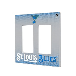 NHL Western Conference Teams Linen Hidden-Screw Light Switch Plate for Double Rocker - 1 of 4