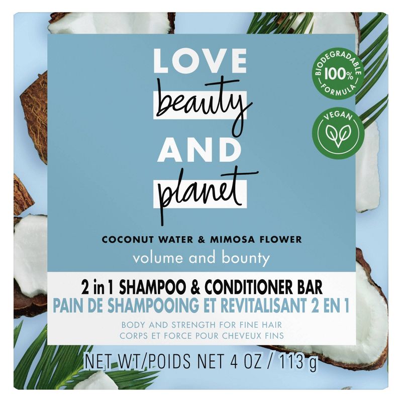 Love Beauty and Planet Coconut Water Shampoo + Conditioner Bar - 4 oz, 3 of 10