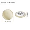 Unique Bargains Blouses Sweater Round Aluminum Cotton Fabric Cloth Covered Buttons 10 Pcs - 2 of 4