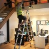 VEVOR Telescoping Ladder, 16.5FT A-Shape Aluminum Extension Ladder Lightweight, Multi-button Retraction Collapsible Ladder, Silver - 2 of 4
