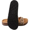 Roxoni Women's Fashion Cork Sole Double Buckle Indoor/Outdoor Sandal - 2 of 4
